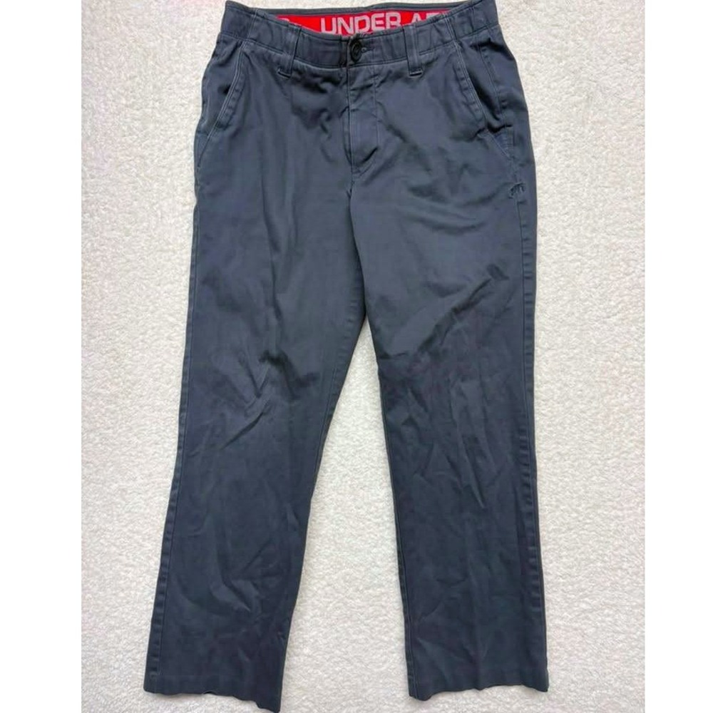 Under Armour Mens Match Play Golf Pants Gray Performance Trousers 32x30